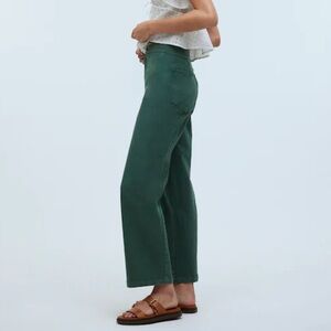Madewell the emmett wide leg crop pant welt pocket edition